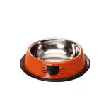 Stainless Steel Cat/Dog Bowls with Rubber Base Non-Slip Kitten/Rabbit/Puppy Dish,Pets Feeder Bowl and Water Bowl - view 117