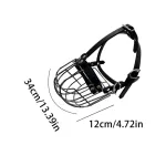 Wire Basket Dog Muzzle Adjustable Comfortable Anti-Scavenging Headwear Metal Muzzle Dog Mouth Cover For Small Medium Large - view 104
