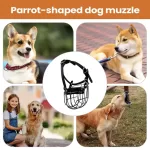Wire Basket Dog Muzzle Adjustable Comfortable Anti-Scavenging Headwear Metal Muzzle Dog Mouth Cover For Small Medium Large - view 105